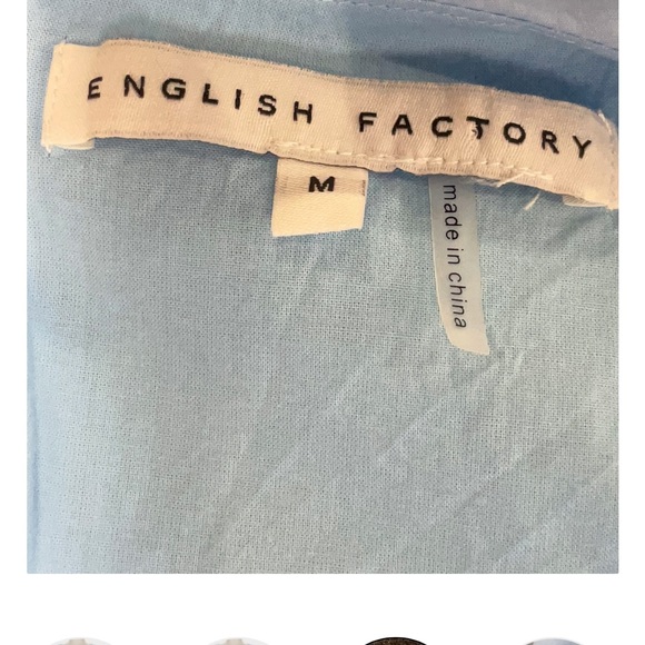 English Factory Light Blue Ruffle Mini Dress - Picture 6 of 7